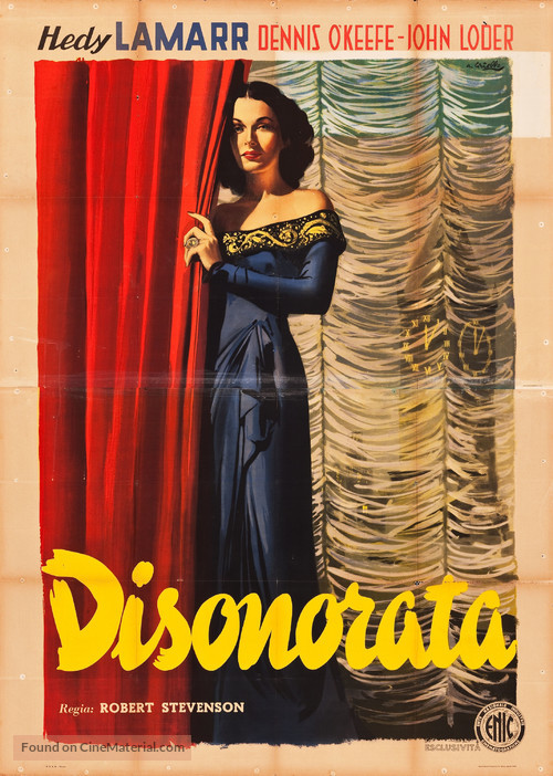 Dishonored Lady - Italian Movie Poster