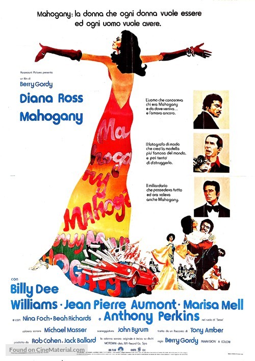 Mahogany - Italian Movie Poster