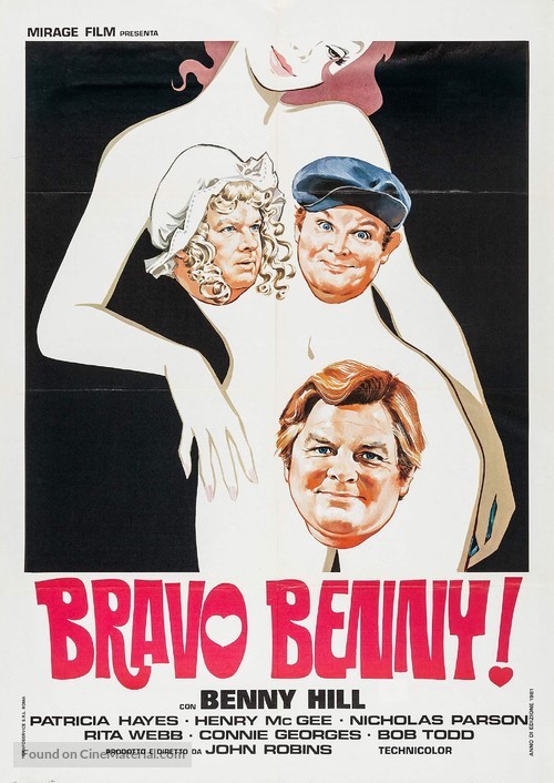The Best of Benny Hill - Italian Movie Poster
