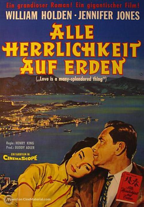 Love Is a Many-Splendored Thing - German Movie Poster