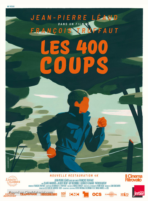 Les quatre cents coups - French Re-release movie poster