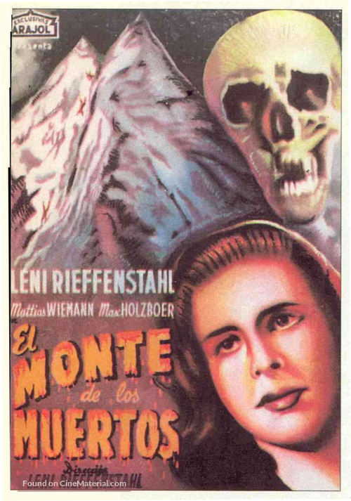 Das blaue Licht - Spanish Movie Poster