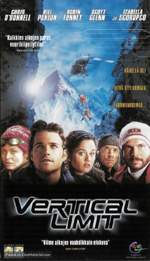 Vertical Limit - Finnish VHS movie cover