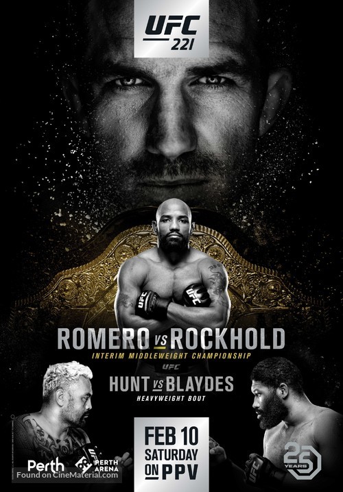 UFC 221: Romero vs. Rockhold - British Movie Poster