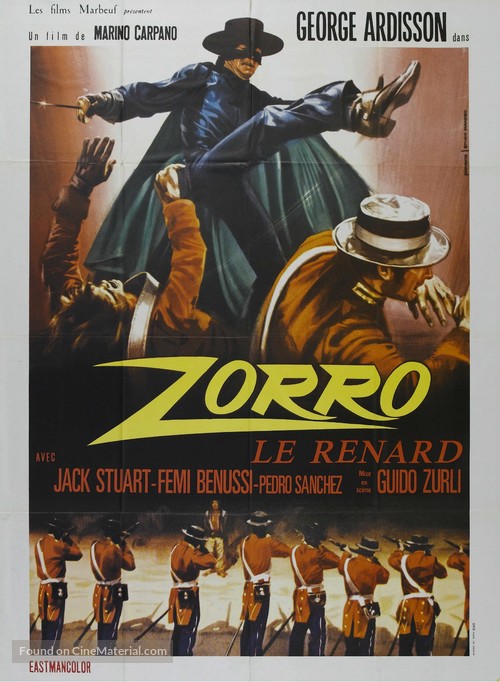 El Zorro - French Movie Poster