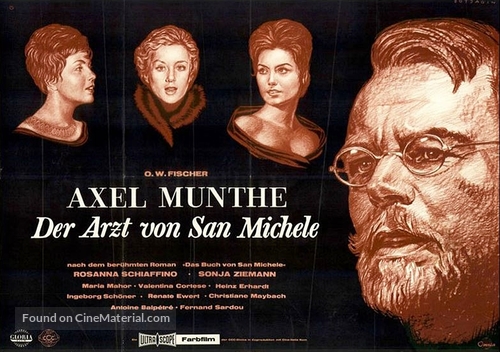 Axel Munthe - Der Arzt von San Michele - German Movie Poster