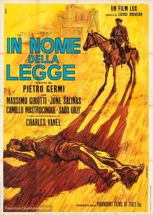 In nome della legge - Italian Re-release movie poster