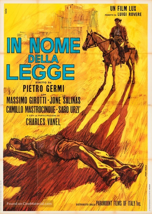 In nome della legge - Italian Re-release movie poster