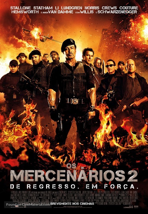The Expendables 2 - Portuguese Movie Poster