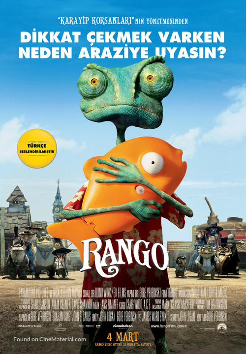 Rango - Turkish Movie Poster