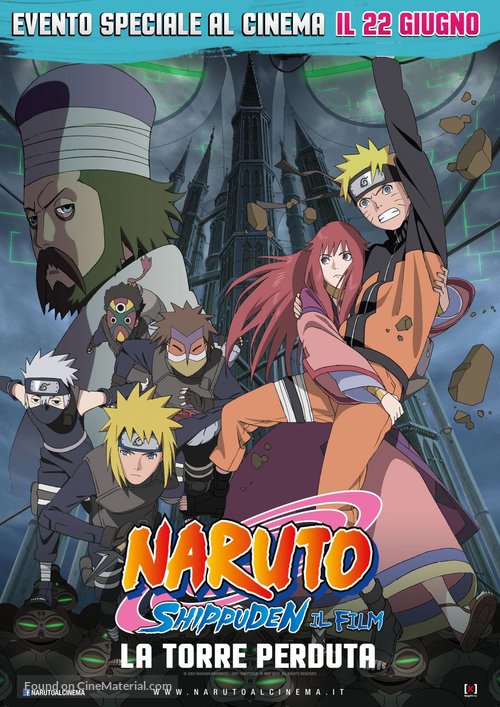 Gekijouban Naruto Shippuuden: Za rosuto taw&acirc; - Italian Movie Poster