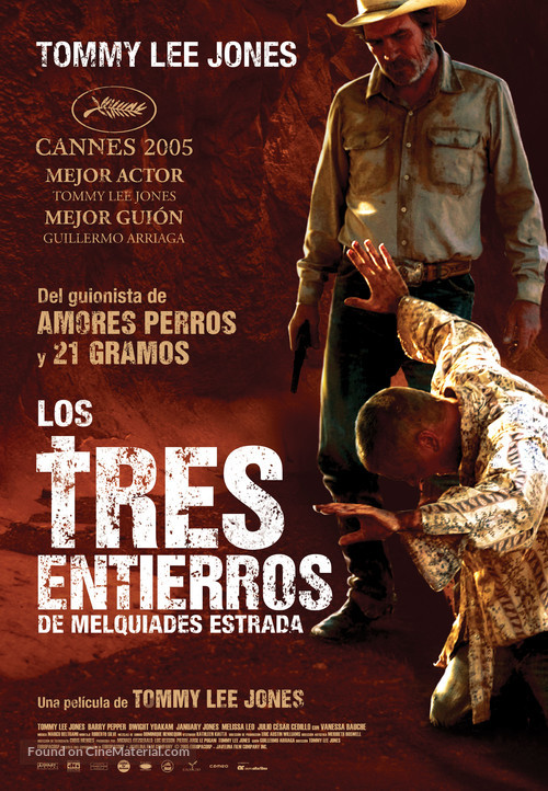 The Three Burials of Melquiades Estrada - Spanish Movie Poster