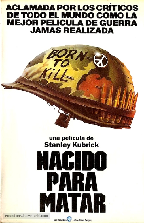 Full Metal Jacket - Argentinian VHS movie cover