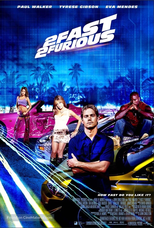 2 Fast 2 Furious - Movie Poster