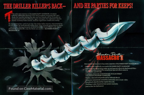 Slumber Party Massacre II - Movie Poster