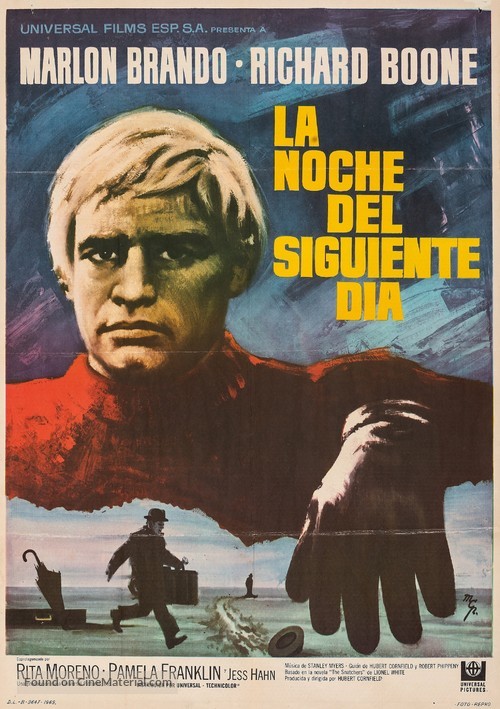 The Night of the Following Day - Spanish Movie Poster