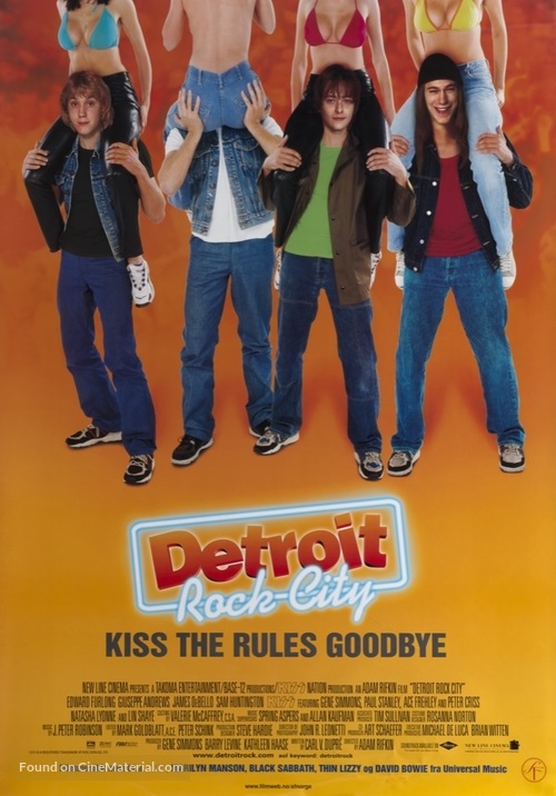 Detroit Rock City - Norwegian Movie Poster