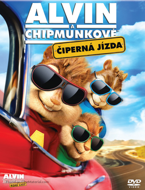 Alvin and the Chipmunks: The Road Chip - Czech DVD movie cover