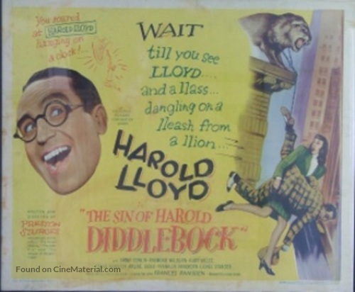 The Sin of Harold Diddlebock - British Movie Poster