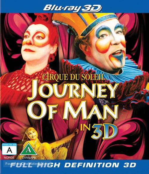 Cirque du Soleil: Journey of Man - Danish Blu-Ray movie cover