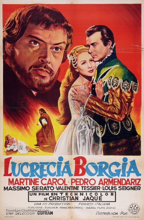 Lucr&egrave;ce Borgia - Argentinian Movie Poster