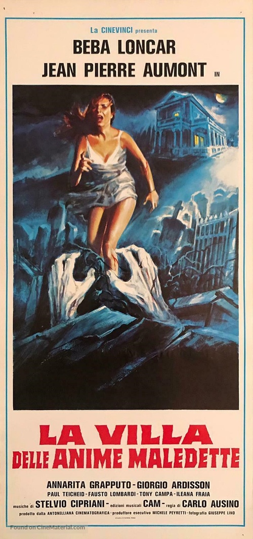 La villa delle anime maledette - Italian Movie Poster