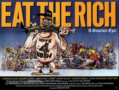 Eat the Rich - German Movie Poster
