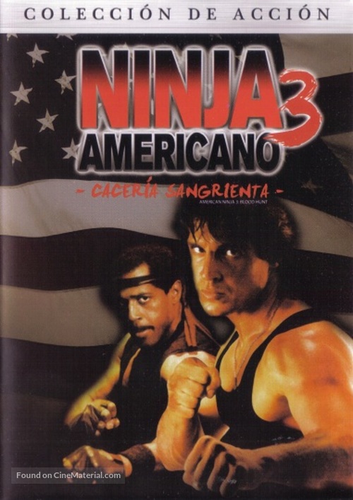 American Ninja 3: Blood Hunt - Mexican DVD movie cover