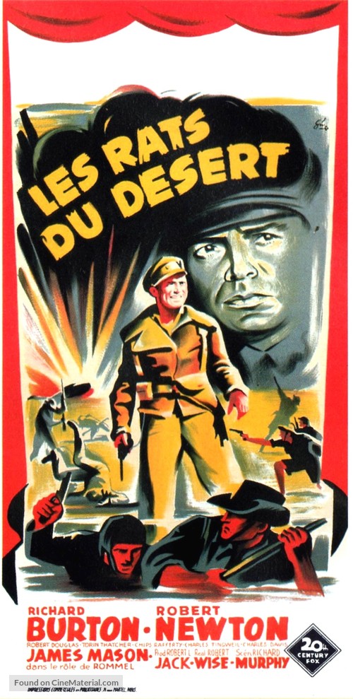 The Desert Rats - French Movie Poster