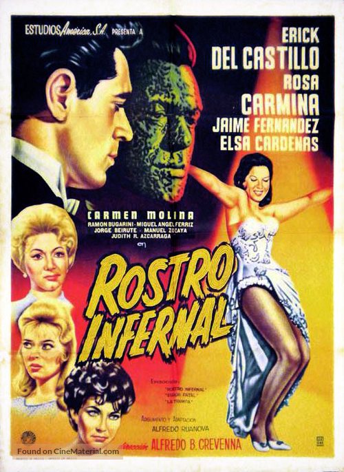 Rostro infernal - Mexican Movie Poster