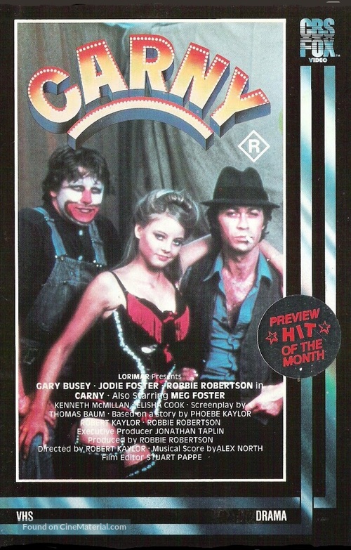 Carny - Australian VHS movie cover