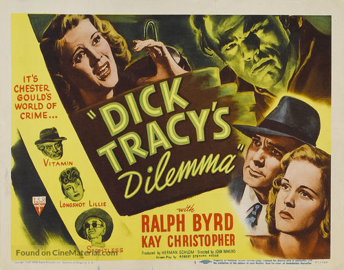 Dick Tracy&#039;s Dilemma - Movie Poster