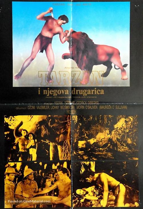 Tarzan and His Mate - Yugoslav Movie Poster