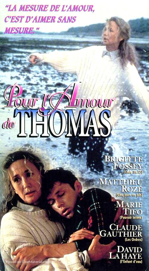 Pour l&#039;amour de Thomas - French VHS movie cover