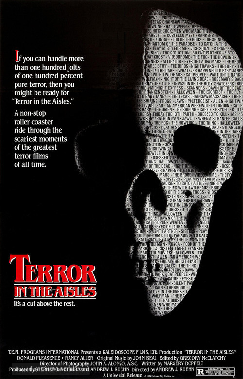 Terror in the Aisles - Movie Poster