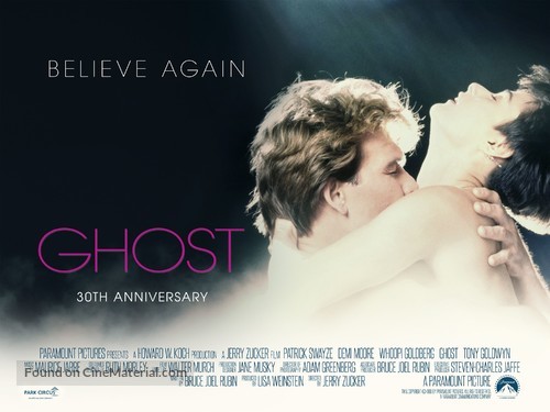 Ghost (1990) British movie poster
