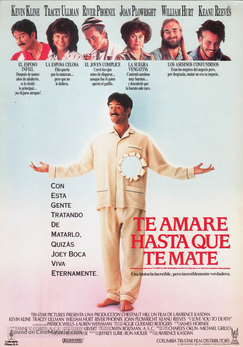 I Love You to Death - Spanish Movie Poster