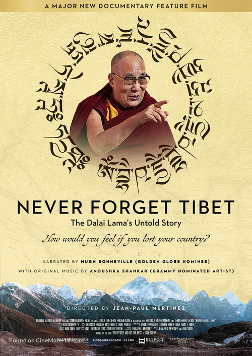 Never Forget Tibet - British Movie Poster