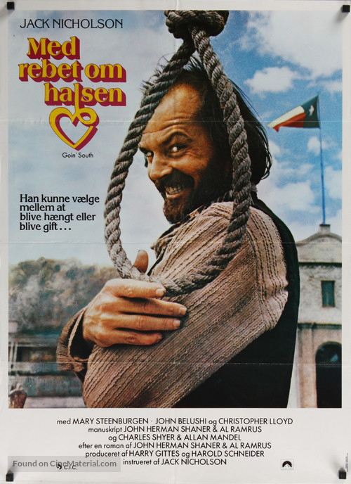 Goin&#039; South - Danish Movie Poster
