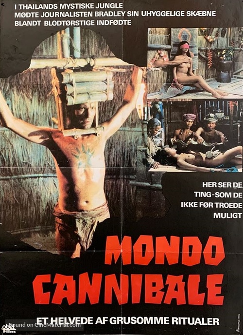Ultimo mondo cannibale - Danish Movie Poster