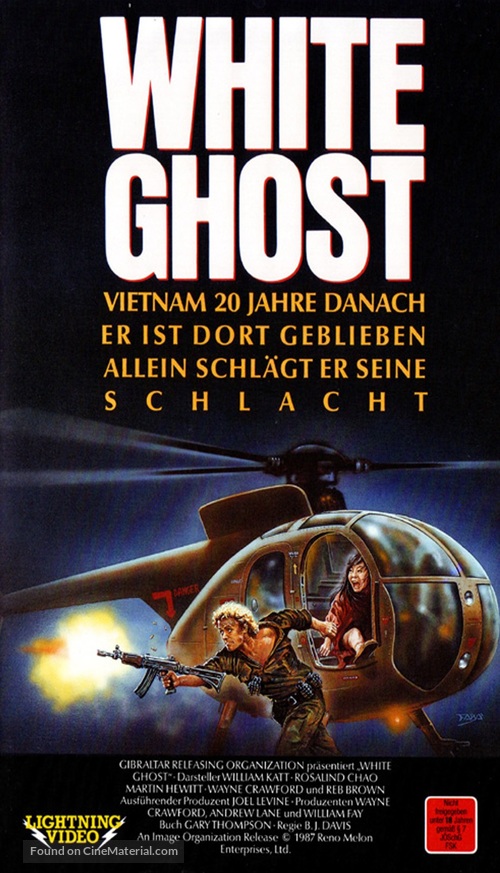 White Ghost - German VHS movie cover