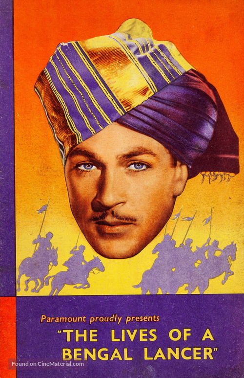The Lives of a Bengal Lancer - British poster