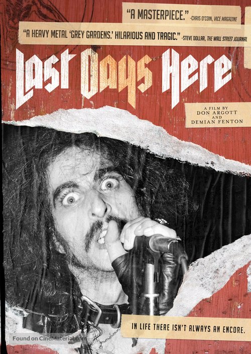 Last Days Here - DVD movie cover