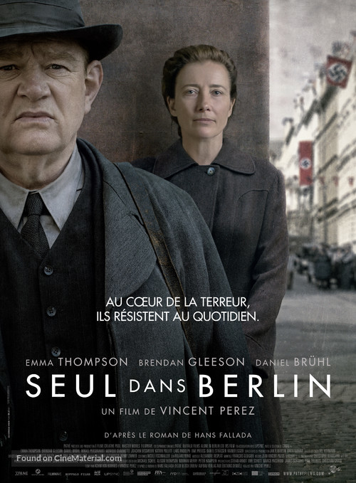 Alone in Berlin - French Movie Poster