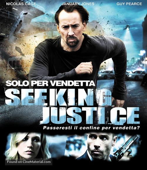 Seeking Justice - Italian Blu-Ray movie cover