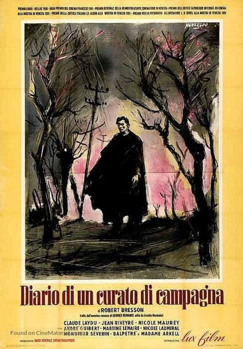 Journal d&#039;un cur&eacute; de campagne - Italian Movie Poster