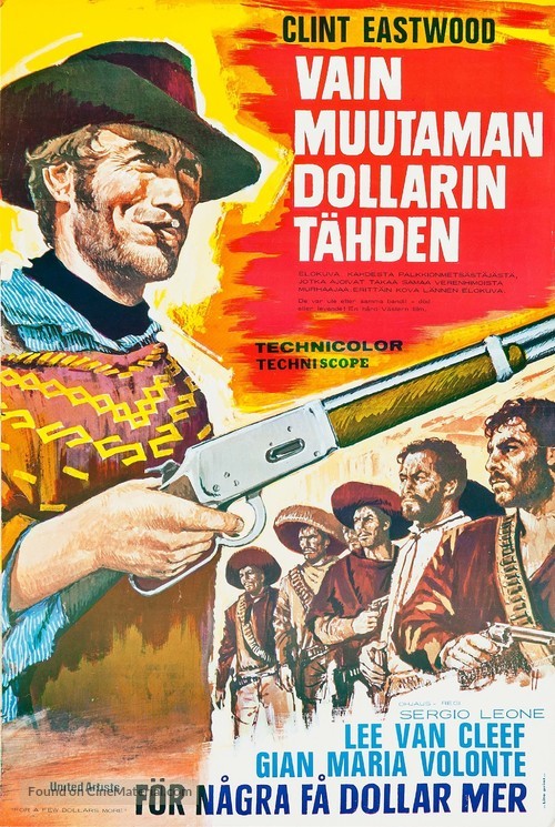 Per qualche dollaro in pi&ugrave; - Finnish Movie Poster