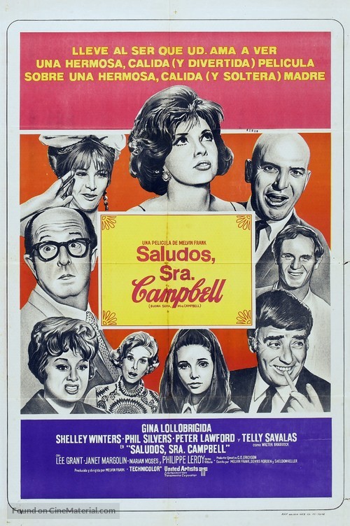 Buona Sera, Mrs. Campbell - Argentinian Movie Poster