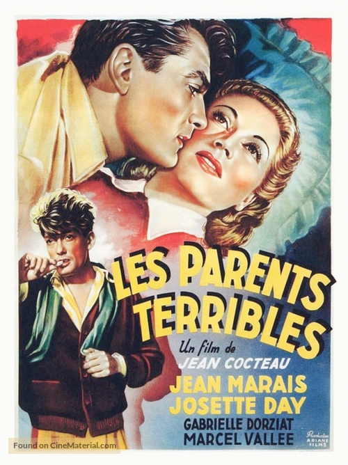 Les parents terribles - Belgian Movie Poster