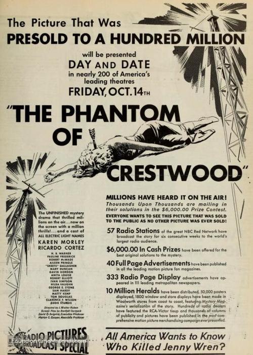 The Phantom of Crestwood - poster